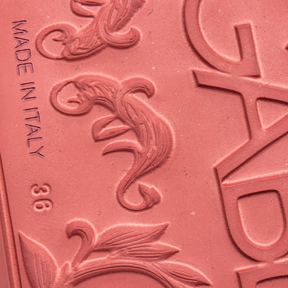 Dolce & Gabbana Logo Saint Barth Rubber Pool Slides Pink EU 36 US 6 - NWB $320 - Picture 7 of 7